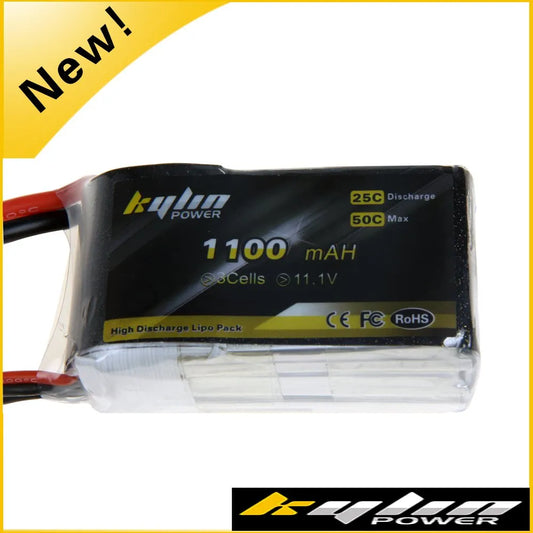 1100mAh 11.1V 25C Lipo Battery for RC Model Airplane/Toys
