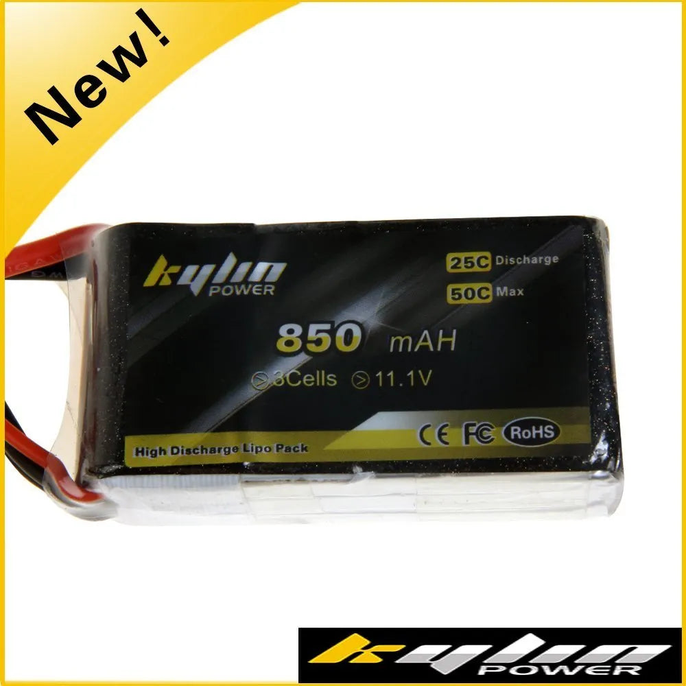 850mAh 11.1V 25C Lipo Battery for RC Model Airplane/Toys