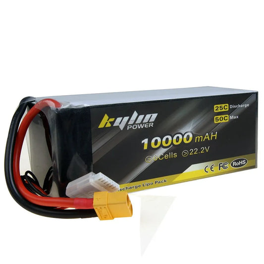10000mAh 6S 22.2V 25C Lipo Battery for UAV, Multicopter, Drone