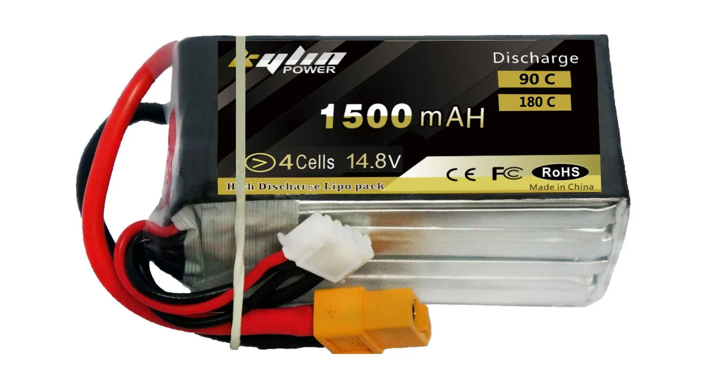 FPV Racing Packs 1500mAh 14.8V 4S 90C