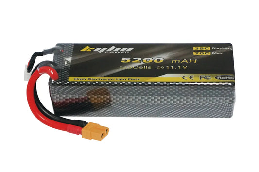 5200mAh 11.1V 35C RC Car Hard Case Battery