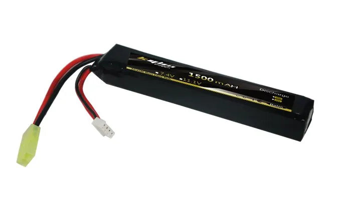 1500mAh 2S 7.4V 20C/25C Lipo Battery for Airsoft Guns