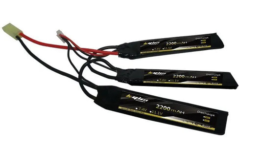 2200mAh 3S2P 11.1V 20C/25C Lipo Battery for Airsoft Guns