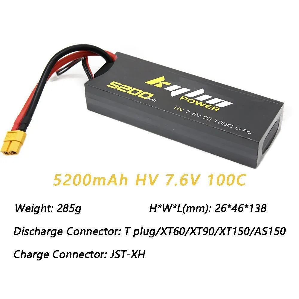 5200mAh 7.6V 100C RC Car Battery for Racing Car