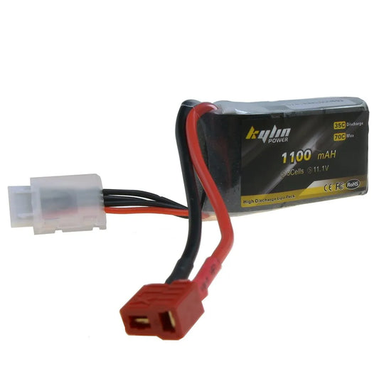 1100mAh 11.1V 35C Lipo Battery for RC Models, Drones, and FPV Racing