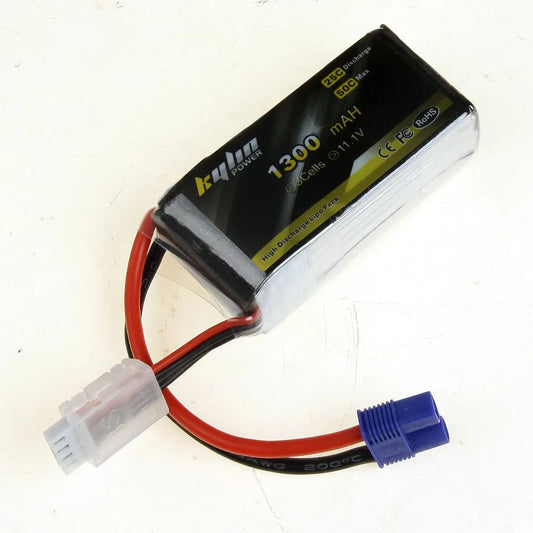 1300mAh 11.1V 25C Lipo Battery with EC3 Plug for RC Model Airplanes and Drones